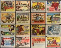 3s0370 LOT OF 31 COWBOY WESTERN TITLE CARDS 1950s-1960s great images from several movies!