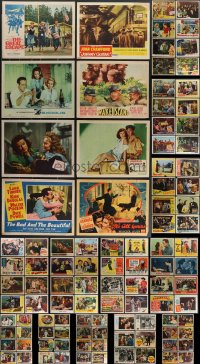 3s0345 LOT OF 118 LOBBY CARDS 1940s-1960s great scenes from a variety of different movies!