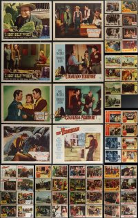 3s0352 LOT OF 79 COWBOY WESTERN LOBBY CARDS 1940s-1950s incomplete sets from several movies!