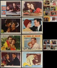 3s0379 LOT OF 20 1946-65 BIG STAR PORTRAIT LOBBY CARDS 1946-1965 Bette Davis, Tyrone Power & more!