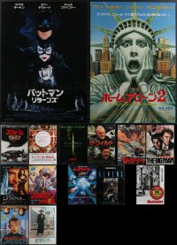 3s0184 LOT OF 15 MOSTLY UNFOLDED JAPANESE B2 POSTERS 1970s-2010s a variety of cool movie images!