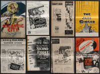 3s0463 LOT OF 8 UNCUT MUSICAL PRESSBOOKS 1940s-1950s advertising for several different movies!