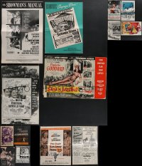 3s0457 LOT OF 14 UNCUT PRESSBOOKS 1950s-1960s advertising for a variety of different movies!