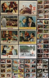 3s0348 LOT OF 103 LOBBY CARDS 1950s-1960s complete & incomplete sets from a variety of movies!