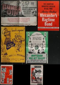 3s0469 LOT OF 5 UNCUT RE-RELEASE PRESSBOOKS R1930s-R1940s advertising for a variety of movies!