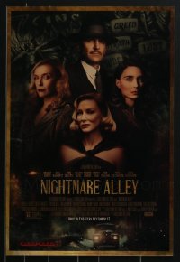 3s0194 LOT OF 38 UNFOLDED NIGHTMARE ALLEY MINI POSTERS 2021 Bradley Cooper, Guillermo del Toro