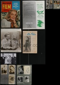 3s0277 LOT OF 18 LIZABETH SCOTT ITEMS 1940s-1950s includes an autographed index card & more!