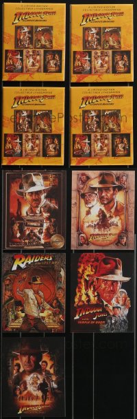 3s0518 LOT OF 4 INDIANA JONES LITHO PRINT SETS 2012 each set contains five small poster prints!