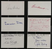 3s0505 LOT OF 6 SIGNED 3X5 INDEX CARDS 1980s they can be framed with a repro photo or vintage still!