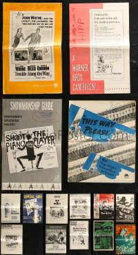 3s0455 LOT OF 15 CUT PRESSBOOKS 1930s-1960s advertising for a variety of different movies!