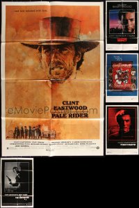 3s0436 LOT OF 5 FOLDED CLINT EASTWOOD ONE-SHEETS 1970s-1980s Pale Rider, The Enforcer & more!