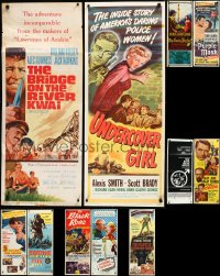 3s0289 LOT OF 11 FOLDED INSERTS 1950s-1970s great images from a variety of different movies!