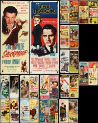 3s0091 LOT OF 28 FORMERLY FOLDED INSERTS 1940s-1950s great images from a variety of movies!