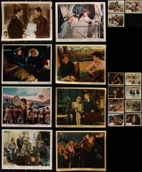 3s0577 LOT OF 19 JAMES STEWART COLOR STILLS MINI LOBBY CARDS & ENGLISH FRONT OF HOUSE 1950s-1960s