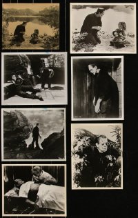 3s0537 LOT OF 7 FRANKENSTEIN REPRO & RESTRIKE 8X10 STILLS 1980s monster Boris Karloff in all!