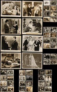 3s0556 LOT OF 51 1930S 8X10 STILLS 1930s great scenes from a variety of different movies!