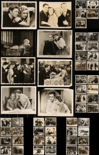 3s0553 LOT OF 53 1930S 8X10 STILLS 1930s great scenes from a variety of different movies!