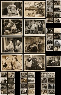 3s0557 LOT OF 49 1930S 8X10 STILLS 1930s great scenes from a variety of different movies!