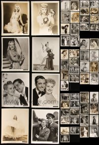 3s0548 LOT OF 59 1940S BETTY GRABLE 8X10 STILLS 1940s great scenes & portraits from her movies!