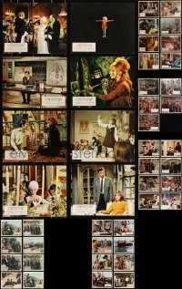 3s0533 LOT OF 45 COLOR ENGLISH FRONT OF HOUSE LOBBY CARDS 1960s-1970s complete & incomplete sets!