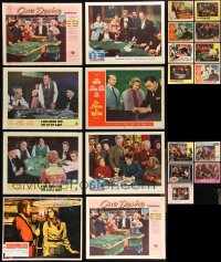 3s0378 LOT OF 21 GAMBLING & GAMES OF CHANCE LOBBY CARDS 1940s-1960s great casino movie scenes!