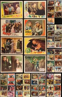 3s0356 LOT OF 63 1945-49 LOBBY CARDS 1945-1949 incomplete sets from a variety of movies!