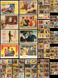 3s0347 LOT OF 104 1950-55 LOBBY CARDS 1950-1955 incomplete sets from a variety of movies!