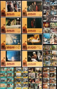 3s0354 LOT OF 72 1970S HORROR/SCI-FI LOBBY CARDS 1970s complete sets from nine different movies!