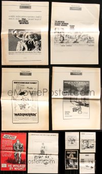 3s0459 LOT OF 10 UNCUT PRESSBOOKS 1950s-1970s advertising for a variety of different movies!