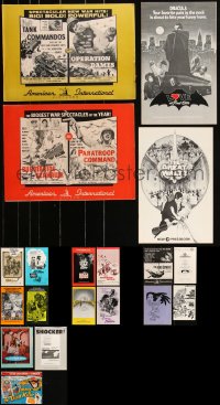 3s0449 LOT OF 19 UNCUT PRESSBOOKS 1950s-1970s advertising for a variety of different movies!