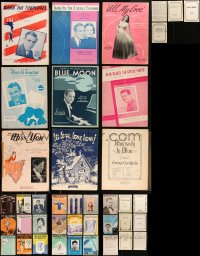 3s0476 LOT OF 40 SHEET MUSIC 1920s-1950s great songs from a variety of different singers!