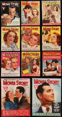 3s0329 LOT OF 11 1938-39 MOVIE STORY MAGAZINES 1938-1939 great cover images of top Hollywood stars!