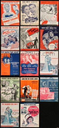 3s0493 LOT OF 14 MOVIE SHEET MUSIC 1930s-1950s great songs from a variety of different movies!