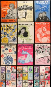 3s0478 LOT OF 36 MOVIE SHEET MUSIC 1920s-1950s great songs from a variety of different movies!