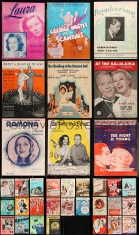 3s0479 LOT OF 34 MOVIE SHEET MUSIC 1920s-1950s great songs from a variety of different movies!