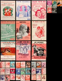 3s0475 LOT OF 41 MOVIE SHEET MUSIC 1930s-1960s great songs from a variety of different movies!