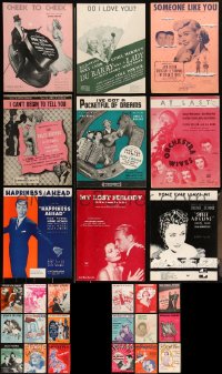 3s0485 LOT OF 27 MOVIE SHEET MUSIC 1920s-1940s great songs from a variety of different movies!