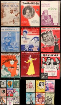 3s0488 LOT OF 24 MOVIE SHEET MUSIC 1920s-1940s great songs from a variety of different movies!