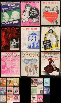 3s0486 LOT OF 26 MOVIE SHEET MUSIC 1920s-1940s great songs from a variety of different movies!