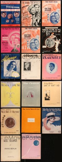 3s0491 LOT OF 17 IRVING BERLIN SHEET MUSIC 1910s-1940s a variety of great songs!