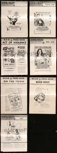 3s0466 LOT OF 7 MGM UNCUT PRESSBOOKS 1940s-1950s advertising for a variety of different movies!