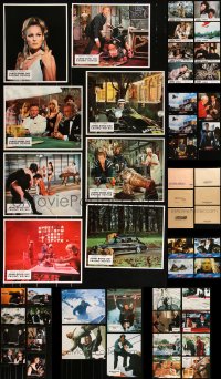 3s0268 LOT OF 61 JAMES BOND FRENCH LOBBY CARDS 1960s-2010s complete sets from six 007 movies!