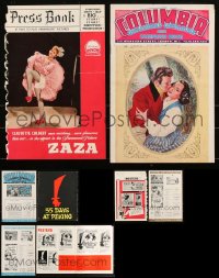 3s0473 LOT OF 4 ENGLISH UNCUT PRESSBOOKS 1940s-1960s advertising for a variety of movies!