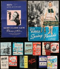 3s0465 LOT OF 7 UNCUT DEANNA DURBIN PRESSBOOKS 1940s great advertising images for her movies!