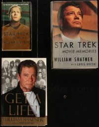 3s0511 LOT OF 3 WILLIAM SHATNER BOOKS 1990s Star Trek Memories, Movie Memories, Get a Life!