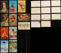 3s0527 LOT OF 11 POSTCARDS SHOWING SEXY GIRLS 1950s-1960s beautiful women in swimsuits & more!