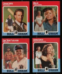 3s0522 LOT OF 11 BULL DURHAM PROMOTIONAL BASEBALL CARD SETS 1988 Kevin Costner, sealed sets of 4!