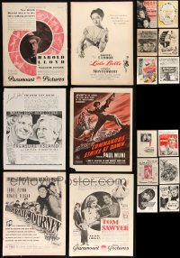 3s0236 LOT OF 24 MAGAZINE ADS 1920s-1940s great different ads for a variety of movies!