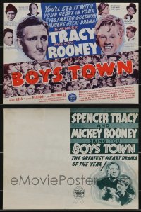 3s0283 LOT OF 9 BOYS TOWN HERALDS 1938 Spencer Tracy & Mickey Rooney MGM classic!