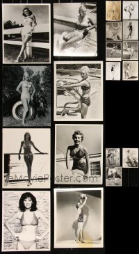 3s0575 LOT OF 19 SEXY GIRLS IN BATHING SUITS 8X10 STILLS 1950s-1980s great swimsuit portraits!